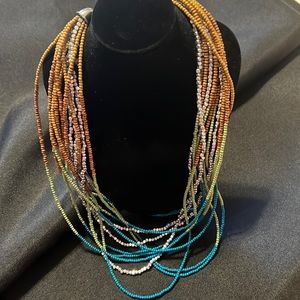 Lia Sophia multicolor beaded necklace
